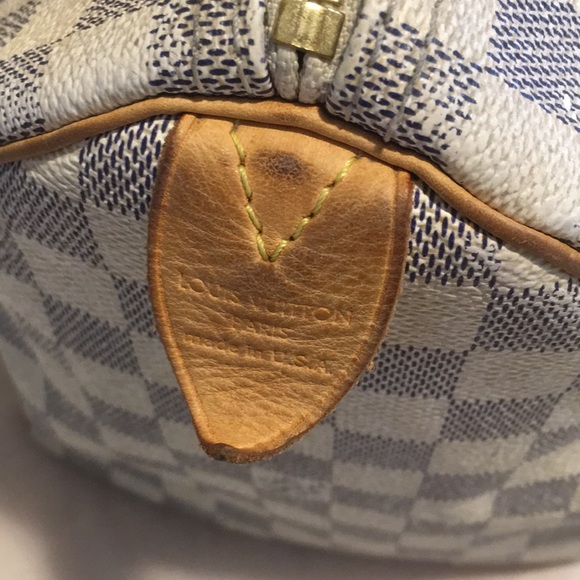 Authentic Louis Vuitton Damier Azur Speedy 35 - Picture 5 of 8